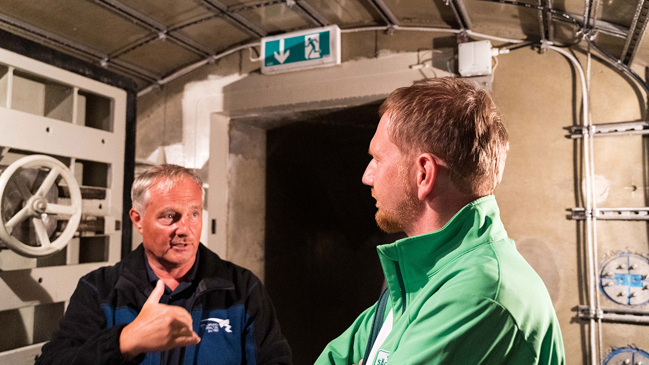 Minister­präsident besucht Talsperre Klingenberg