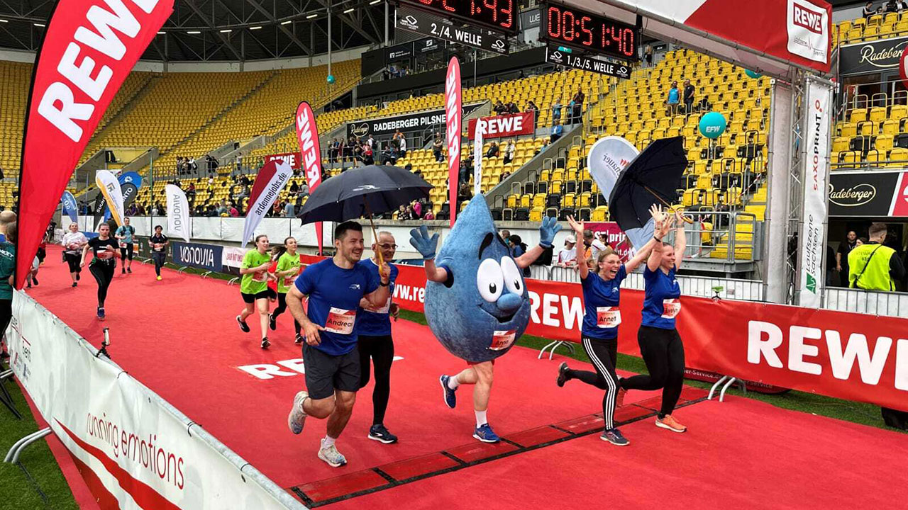 Aqualino bei der REWE-Team-Challenge